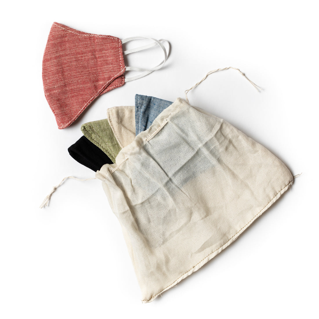 Munskydd - blandade färger (set med 5)