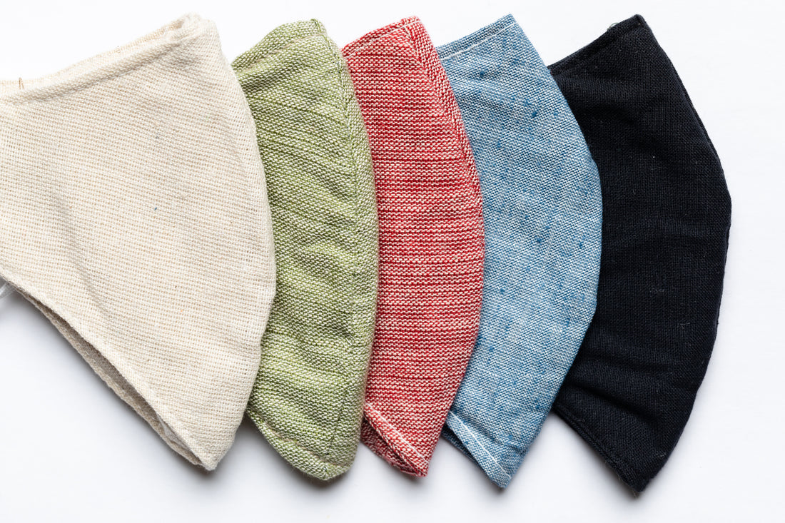 Munskydd - blandade färger (set med 5)