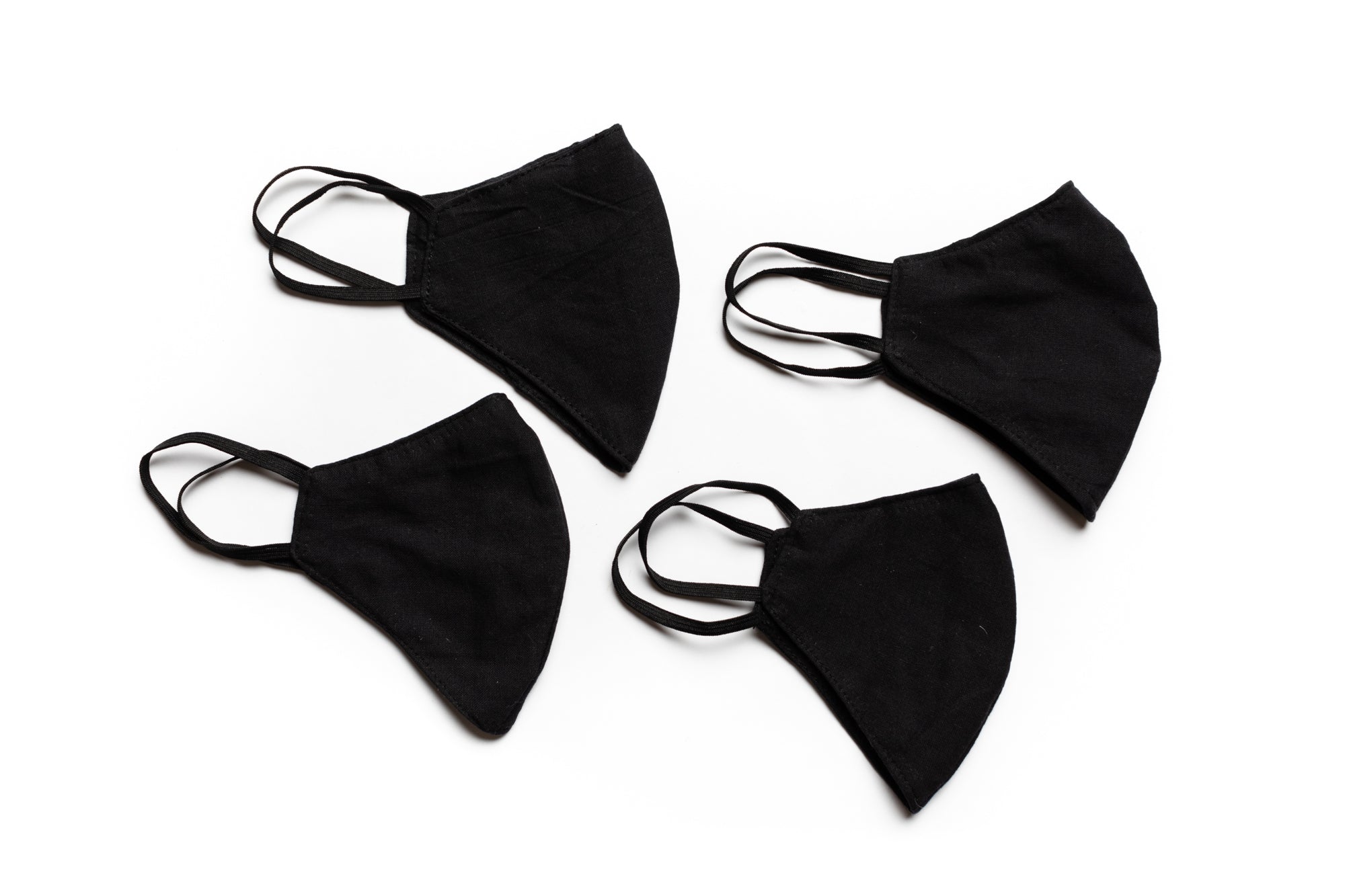 Face masks - black (set of 4)