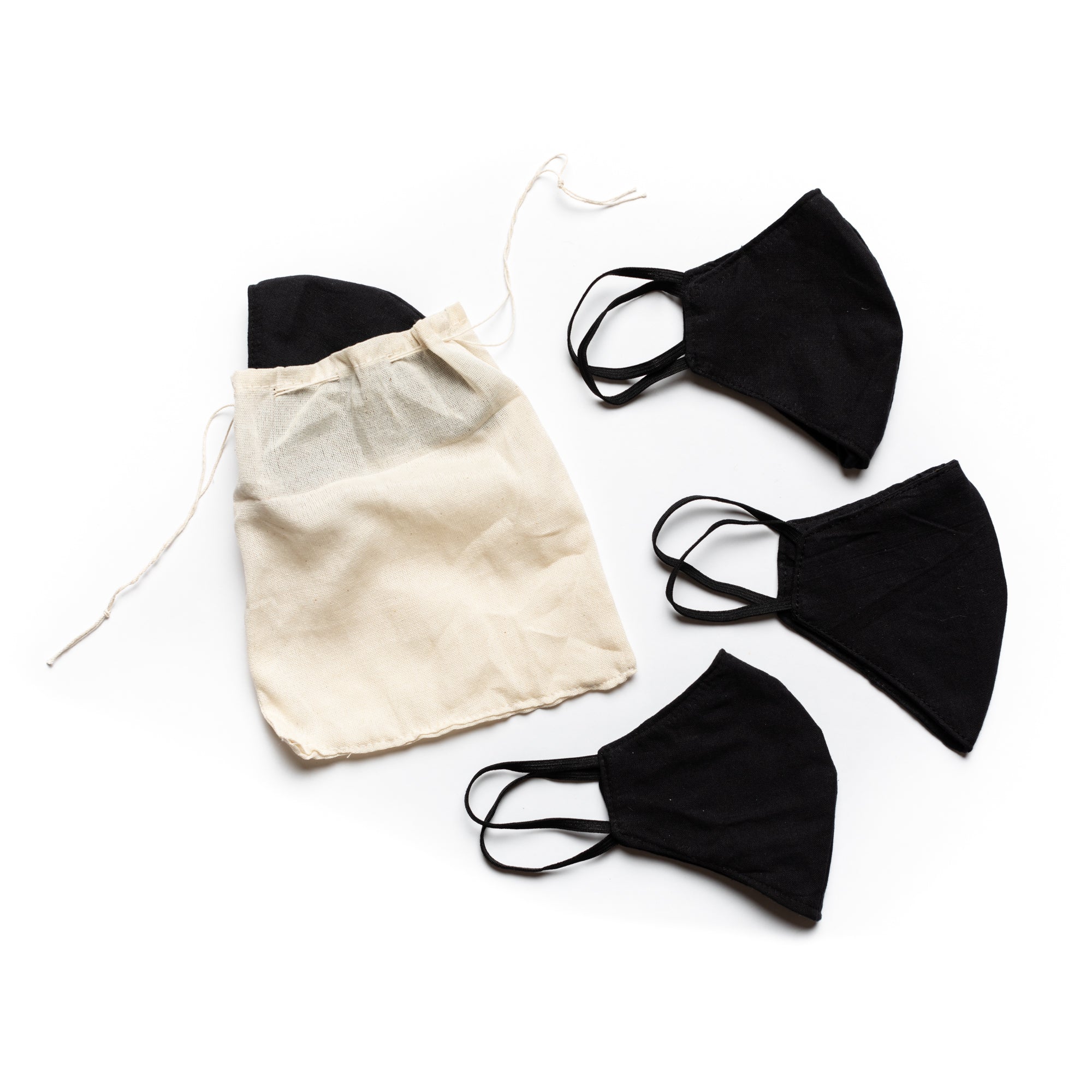 Face masks - black (set of 4)